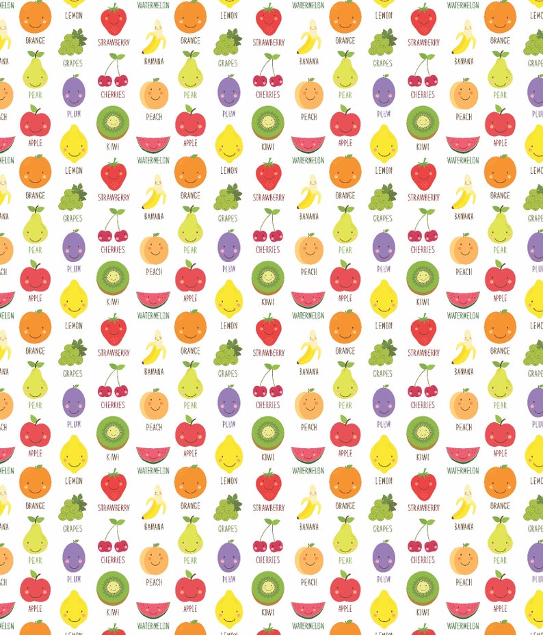 Fruit Gift Wrap Fruit Wrapping Paper, Fruit Birthday, Fruit Party Supplies, Watermelon Gift Wrap, Girl Wrapping Paper, Gift Wrapping Paper image 3