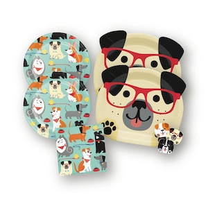 Dog Party Pack - Dog Birthday, Puppy Party, Dog Party Supplies, Dog Party Plates, Dog Party Napkins, Paw Party, Birthday Plates, Party Decor