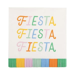 Guardanapos de franjas para festa de festa - aniversário de Cinco de Mayo, suprimentos para festa de festa final, decorações de aniversário, festa mexicana, chá de bebê de festa