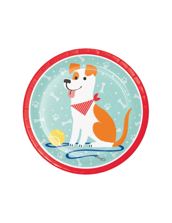 Puppy birthday plates hotsell