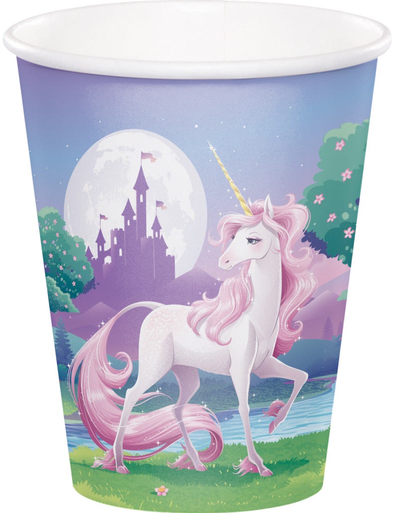 Unicorn Party Cups Unicorn Birthday Cups, Unicorn Party Favors, Unicorn Party Decorations, Unicorn Birthday Decorations, Unicorn Cups image 2