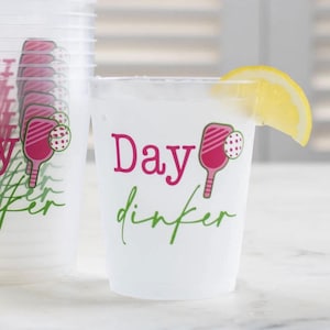 Day Dinker Cups - Pickleball Party Cups, Baller Party Supplies, Womens Sports, Pickleball Bachelorette, Pickleball Bridal Shower Supplies