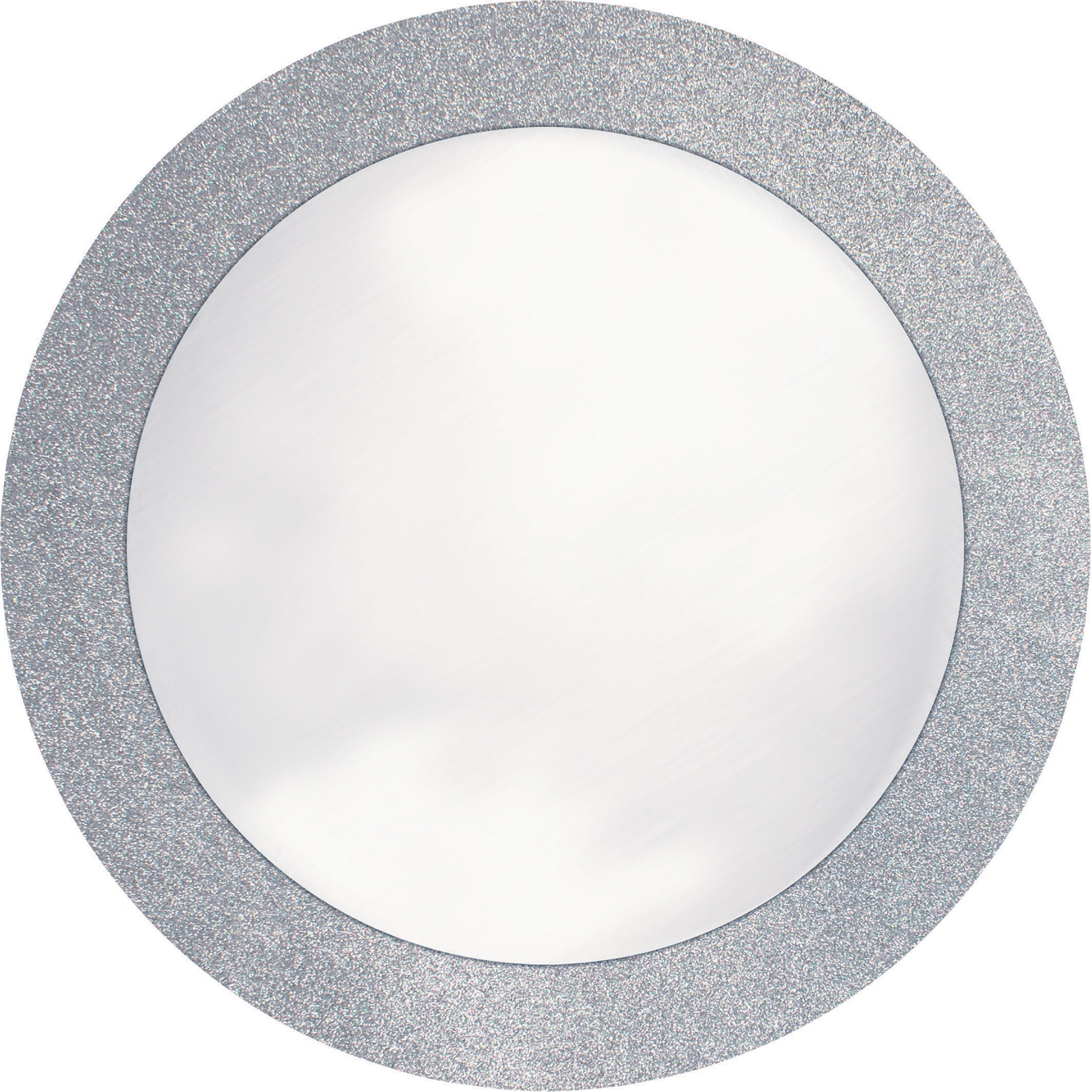 14 Silver Glitter Placemats Round Placemats Silver Etsy