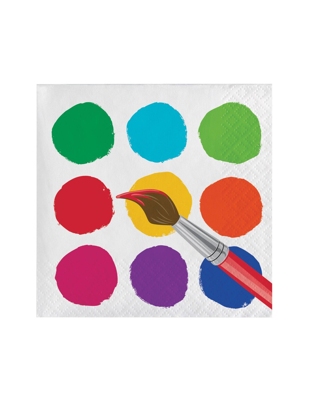 Art Party Napkins Palette Napkins Paint Party Art Party Etsy