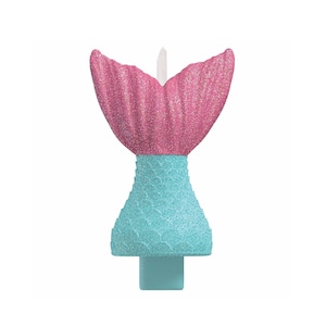 Mermaid Candle - Mermaid Party Decorations, Mermaid Cake Topper, Mermaid Birthday Candle, Mermaid Cake Decorations, Mermaid Party Supplies