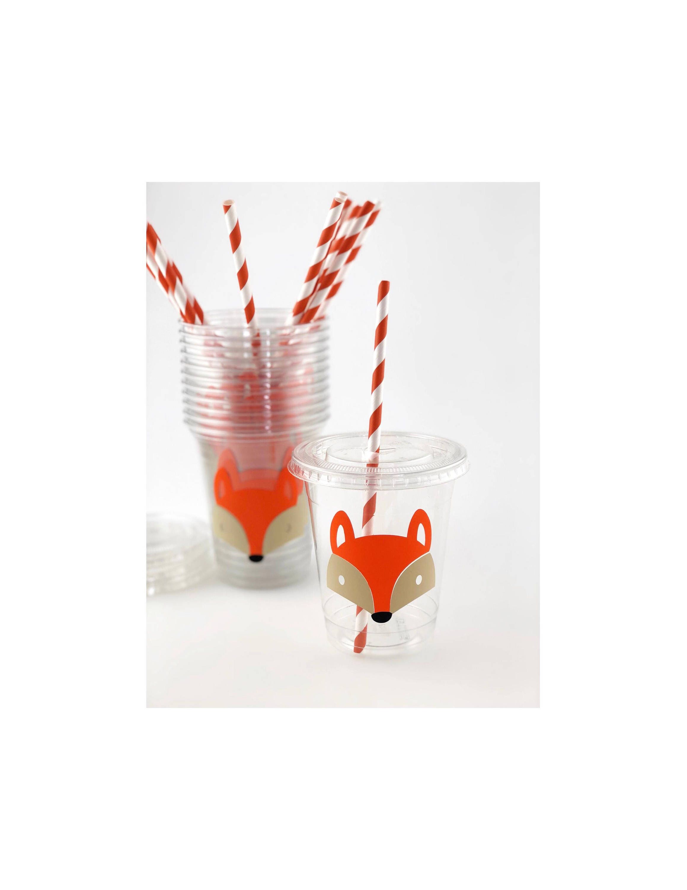 Fox Cups Fox Party Cups Fox Birthday Supplies Fox Party | Etsy