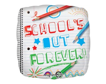 School's Out Forever Balloon - Graduation Party Balloons, 2026 Graduation Decorations, College Graduation, Graduation Balloon Decorations