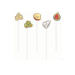 Charcuterie Board Picks 20ct - Charcuterie Party Decorations, Charcuterie Accessories, Wine Night Party Supplies, Appetizer Party Picks