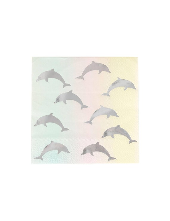 Dolphin Napkins Dolphin Party Supplies Dolphin Birthday Etsy