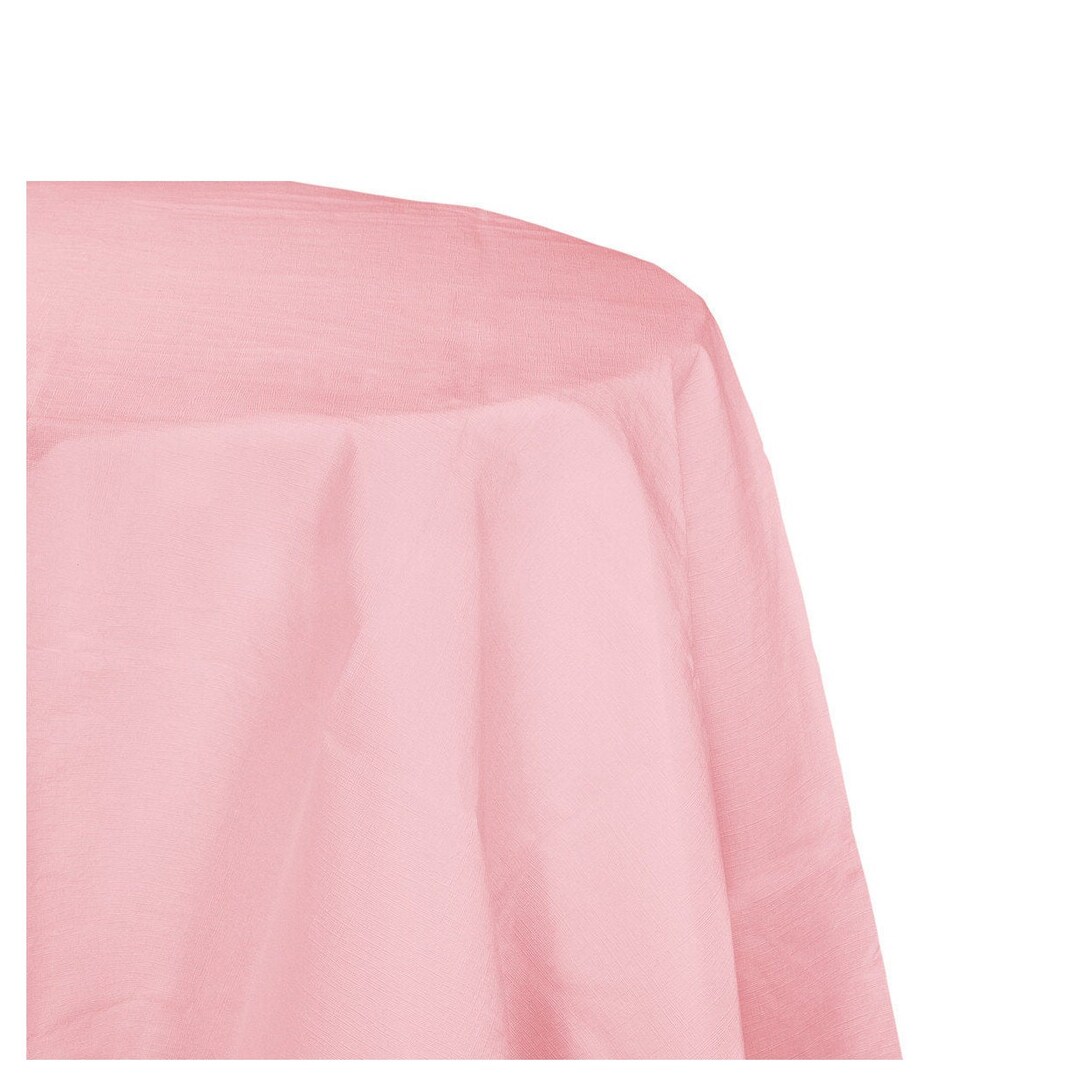 Nappe rose - Nappe ronde, Nappe de mariage, Fête d'anniversaire ...