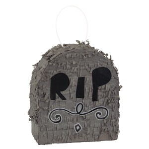 Mini piñata avec pierre tombale - RIP décorations de fête, pinata de fête d'Halloween, décoration de fête d'Halloween pour adolescents, anniversaire important, cadeaux d'Halloween image 3