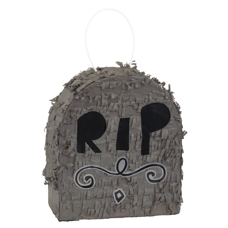 Mini piñata avec pierre tombale - RIP décorations de fête, pinata de fête d'Halloween, décoration de fête d'Halloween pour adolescents, anniversaire important, cadeaux d'Halloween image 3