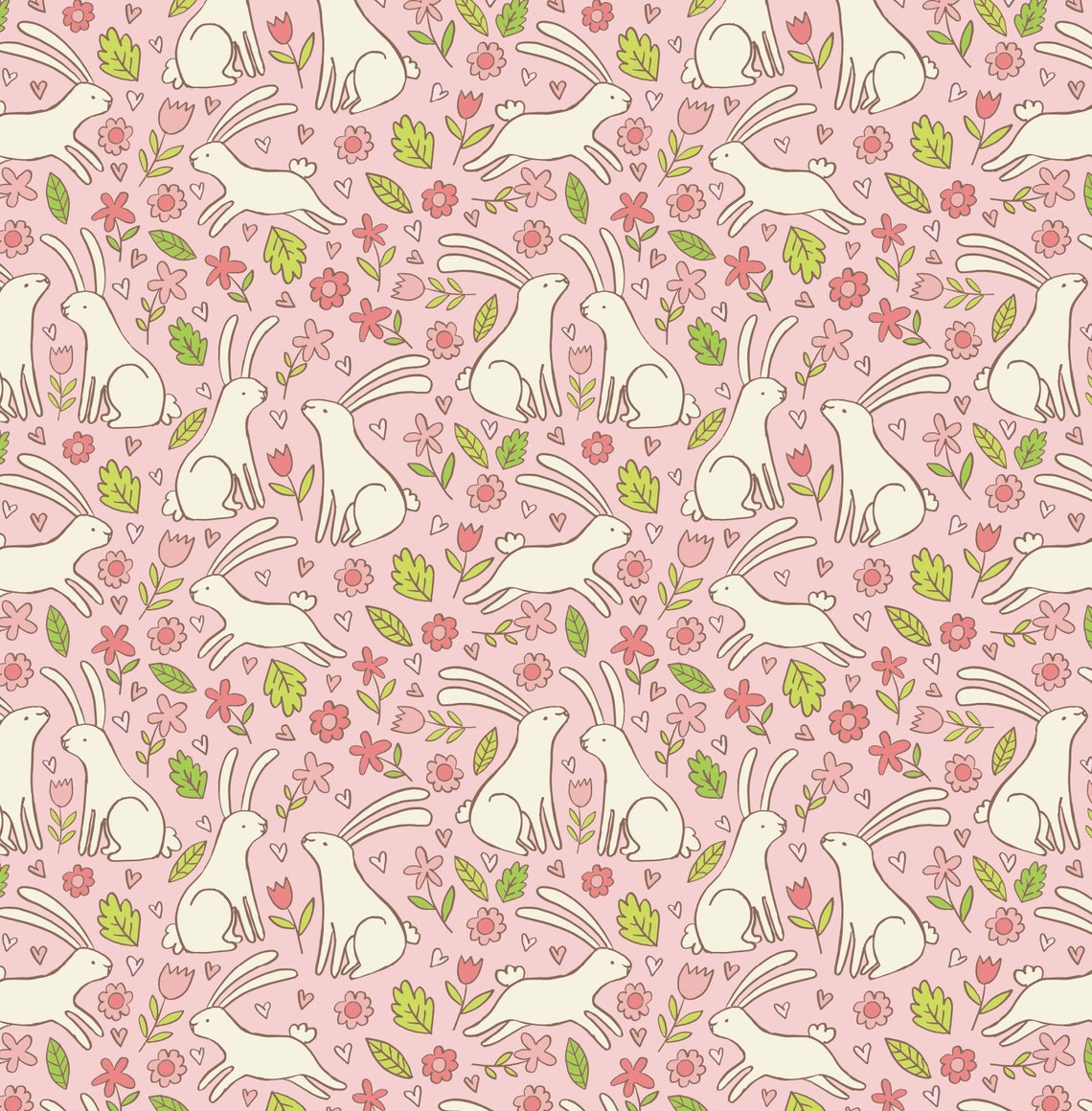 Bunny Gift Wrap Bunny Wrapping Paper Bunny Birthday Gift Etsy