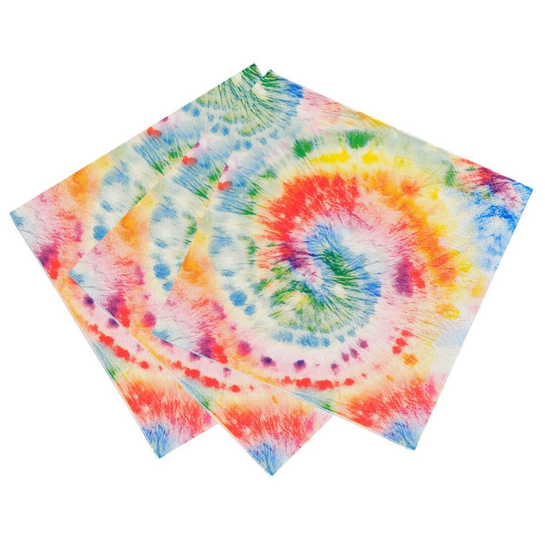 Tie Dye Party Napkins Tie Dye Birthday Supplies, Tie Dye Party