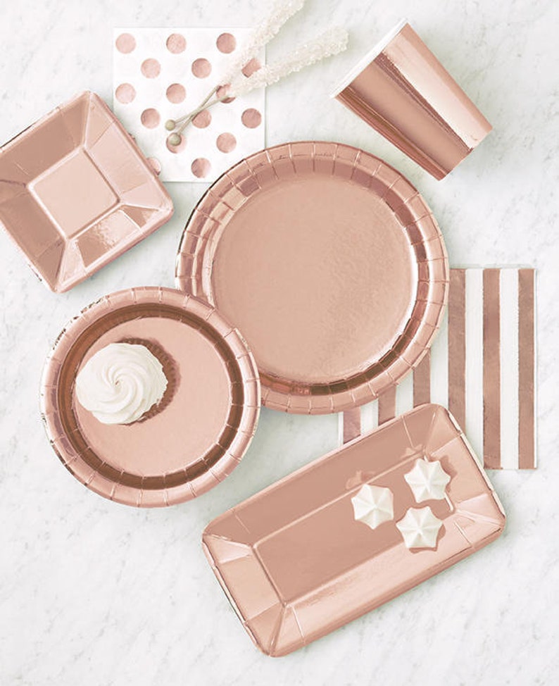 Shower Decoration Greenery Napkins Rose Gold Party Bridal Shower Napkins Floral Bridal Shower Rose Gold Napkins Rose Gold Bridal