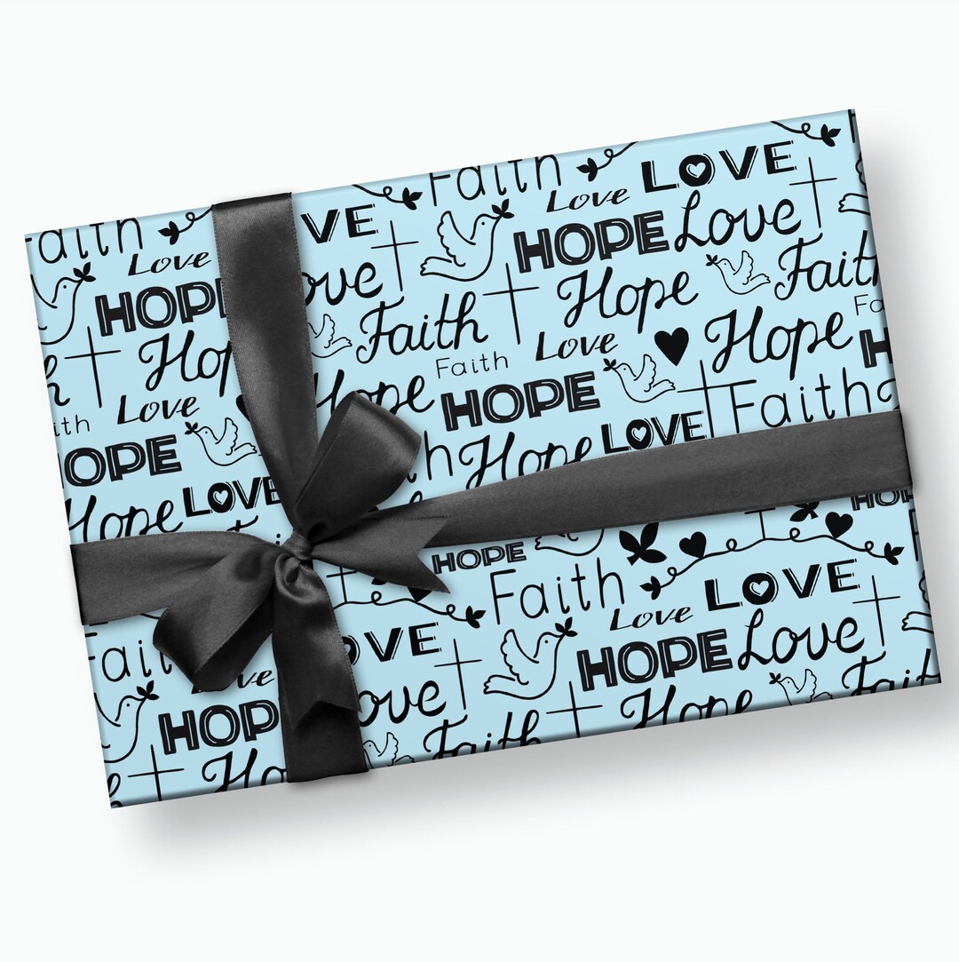 Religious Gift Wrap Christian Wrapping Paper, Religious Wrapping Paper
