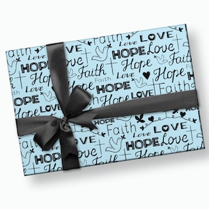 Religious Gift Wrap - Christian Wrapping Paper, Religious Wrapping Paper, Religious Wedding, Pastor Gift, Christian Gift Wrap, Gift for Her