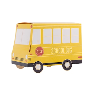 School Bus Party Treat Boxes - Back to School Party Favors, First Day of School Party Supplies, Transportation Birthday Party Decorations