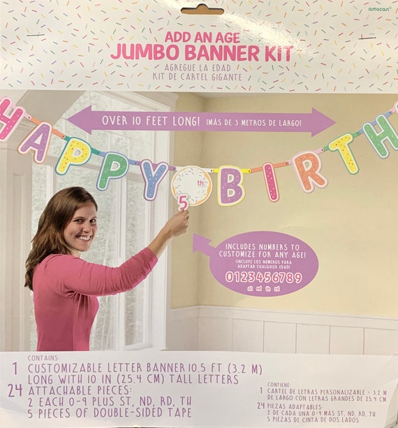 Amscan Banner 'Happy 21st Birthday' – 3,6 M Lang, Pink Mit Glitzereffekt