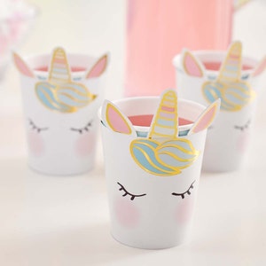 Unicorn Party Cups - Unicorn Birthday, Unicorn Favors, Unicorn Party Supplies, Unicorn Party Decorations, Unicorn Cups, Birthday Cups