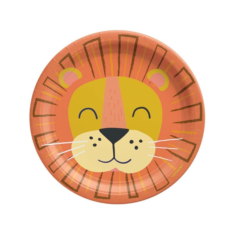 Safari Party Plates Tiger Birthday Safari Baby Shower Safari Birthday Party Decorations Birthday Decorations Birthday Plates