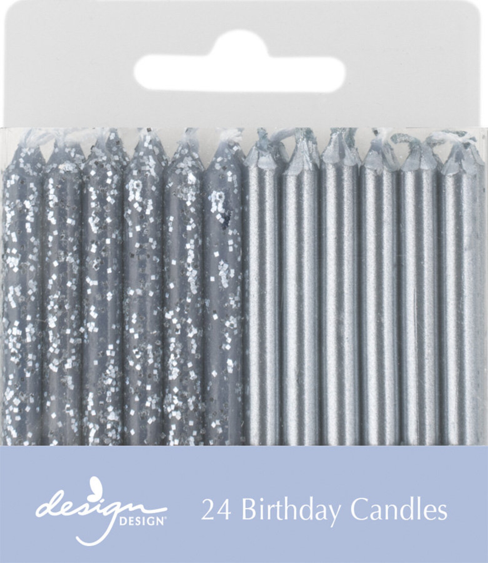 Silver Glitter Party Candles Birthday Candles Cake Etsy