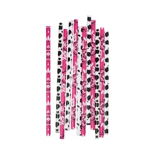 Cowgirl Party Straws - Last Rodeo Bachelorette Party, Disco Cowgirl Birthday Party, Country Party Decorations, Cowgirl Birthday Supplies