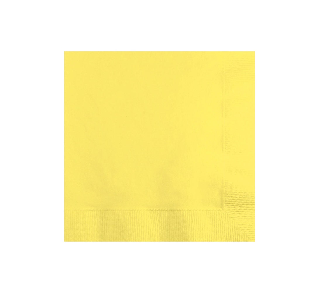 Yellow Napkins Yellow Party Supplies Gender Neutral What Etsy
