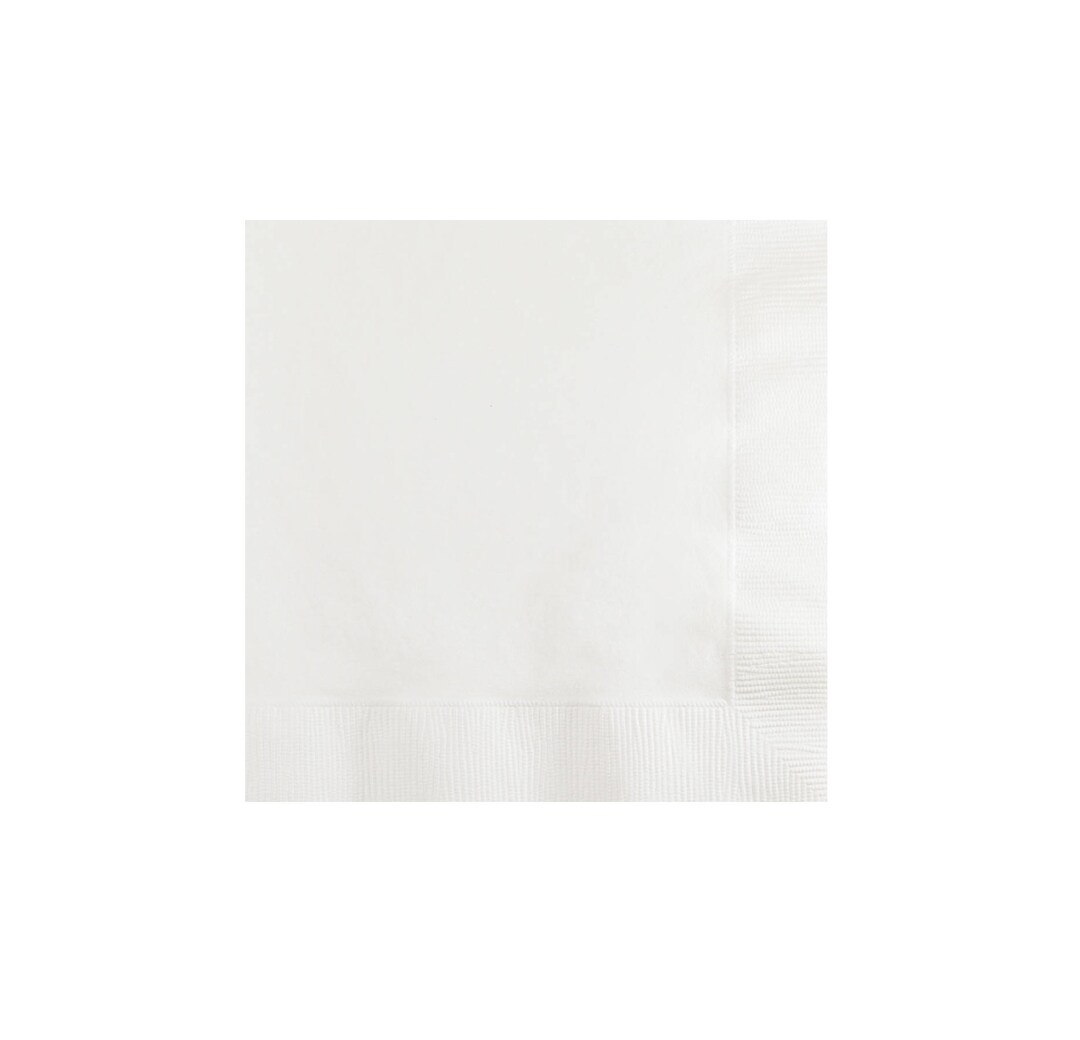 White Napkins Beverage Napkins Cocktail Napkins Party Napkins Birthday