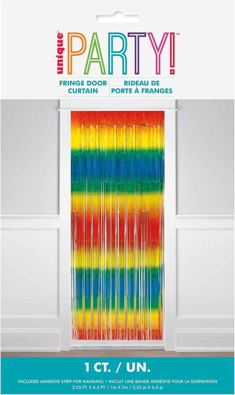 Decori Festa Con Tende Frangiate Oro – 3 Pezzi Da 1x3 M, Sfondo In Lamina Lucida Per Cabina Fotografica, Compleanni, Lauree E Feste A Tema - 3