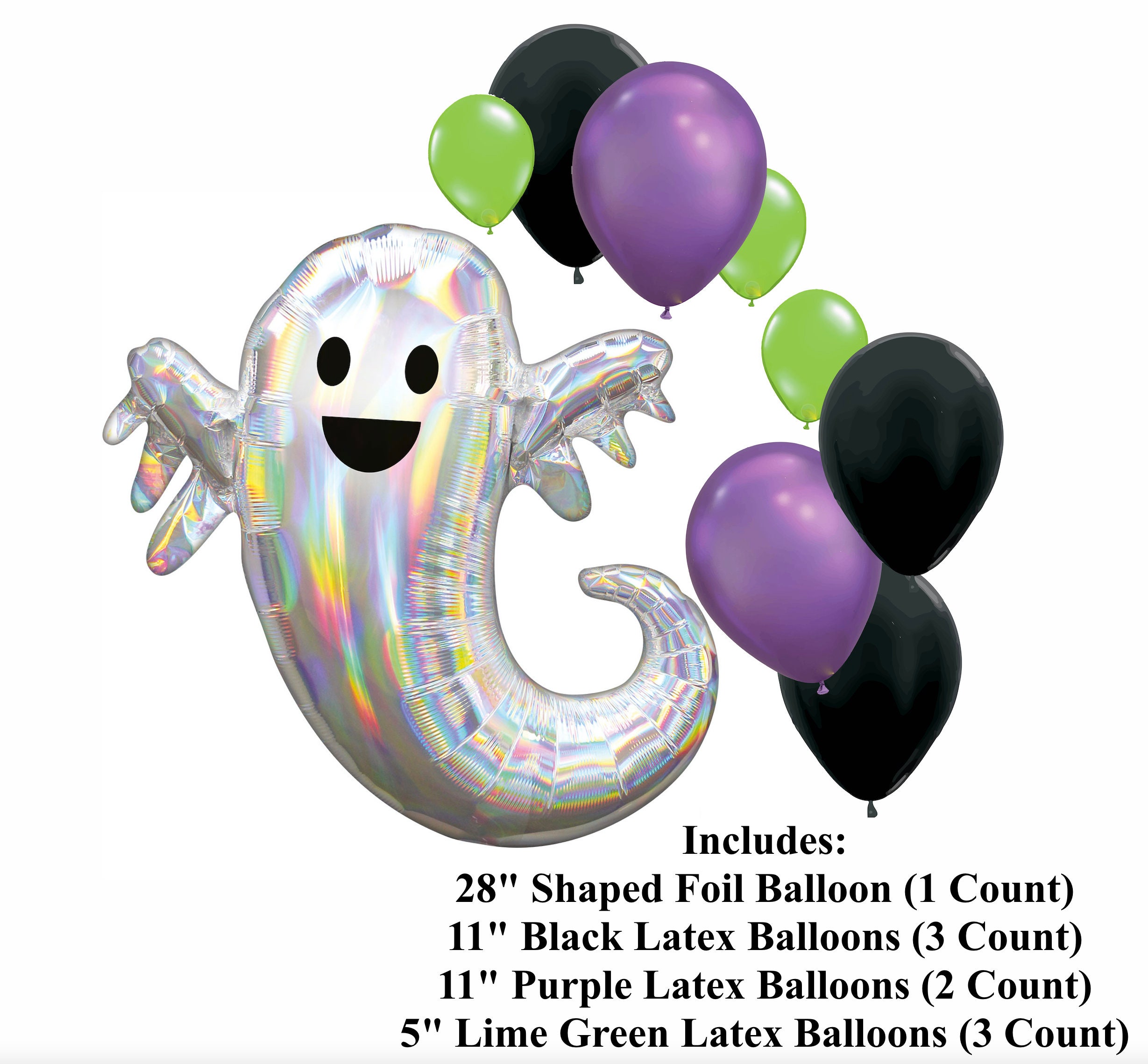 Balloon Weight Small Lime Holographic Balloon Weight Small Lime Holographic