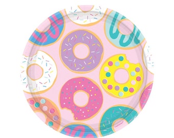 Decorazioni per feste di compleanno Palloncini Bambini Ragazze Candy  Ciambella Festa di compleanno a tema con ciambella Happy Bi