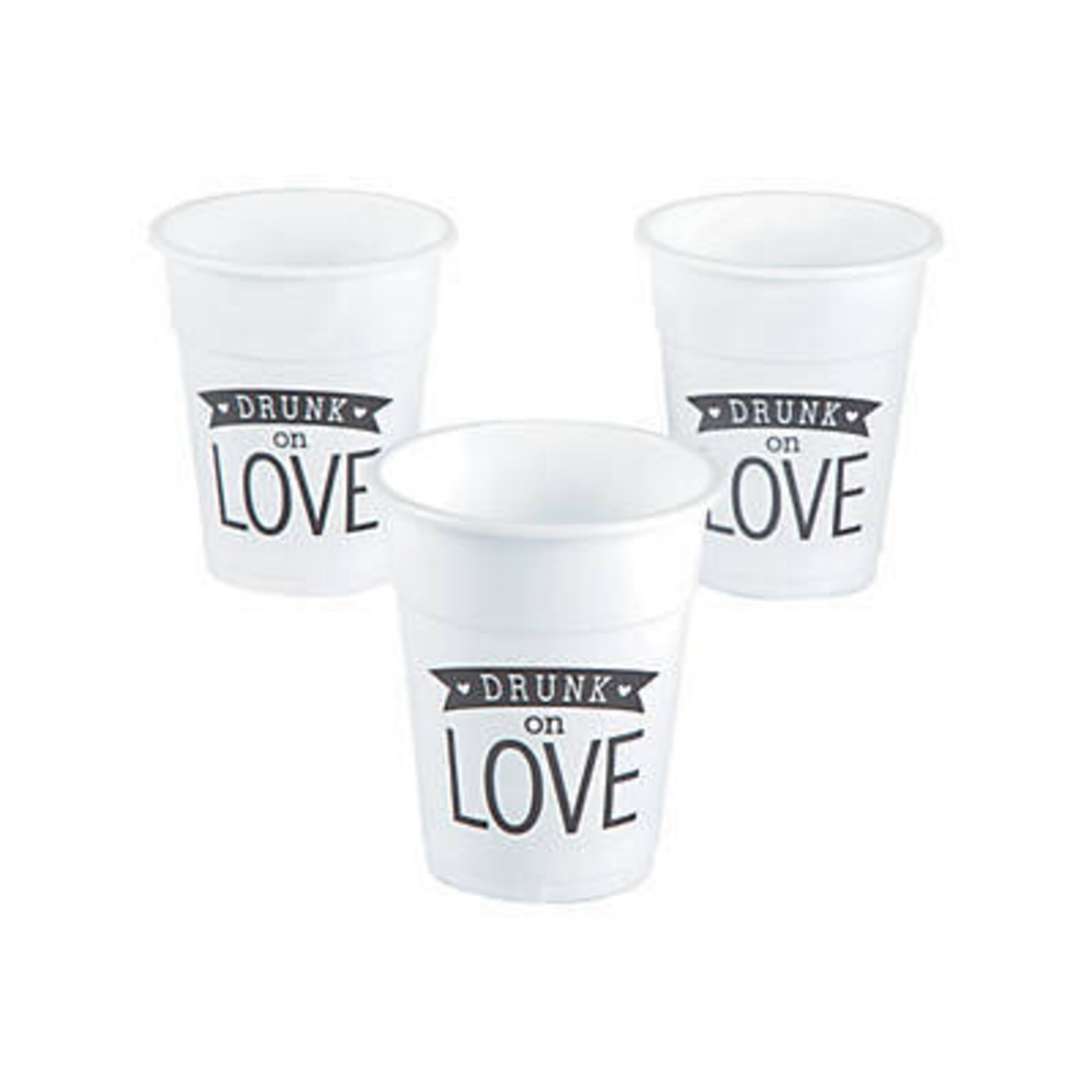 25 Drunk On Love Cups Bachelorette Party Supplies Bridal Etsy 