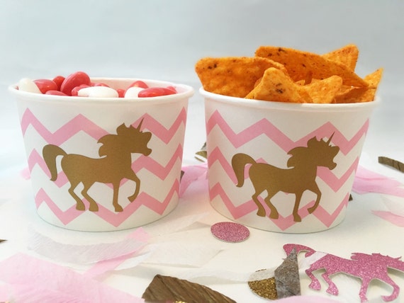 Unicorn Treat Cups Unicorn 1st Birthday Unicorn Theme Etsy