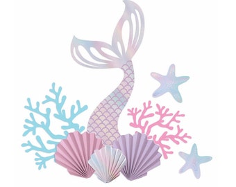 Mermaid Decorating Kit - Mermaid Party Decorations, Mermaid Birthday Decorations, Mermaid Baby Shower Decorations, Mermaid Party Supplies