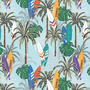 Papel de embrulho para surfe - Embrulho para presente, Presente de surfista, Presente de surfe, Aniversário de surfe, Artigos para festa de surfe, Aniversário na praia, Embrulho para presente de aniversário imagem 2