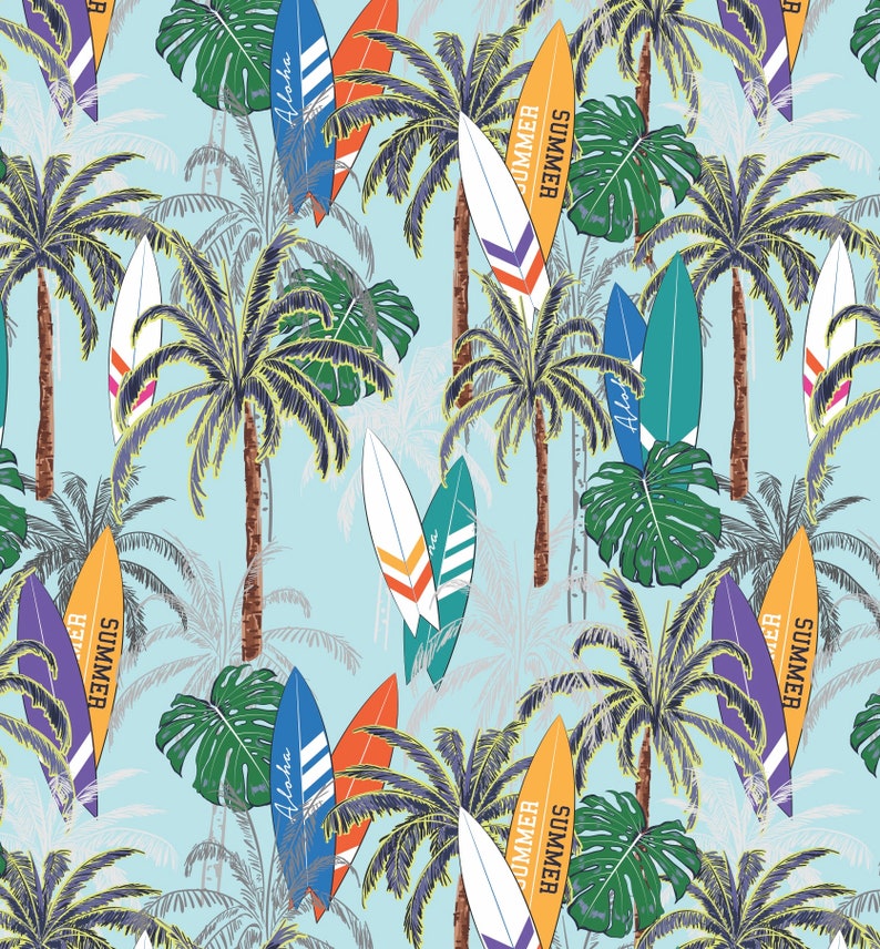 Papel de embrulho para surfe - Embrulho para presente, Presente de surfista, Presente de surfe, Aniversário de surfe, Artigos para festa de surfe, Aniversário na praia, Embrulho para presente de aniversário imagem 2