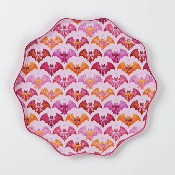 8 Assiettes En Papier Halloween – Sorcière Arlequin – PPD – Scellées – HTF
