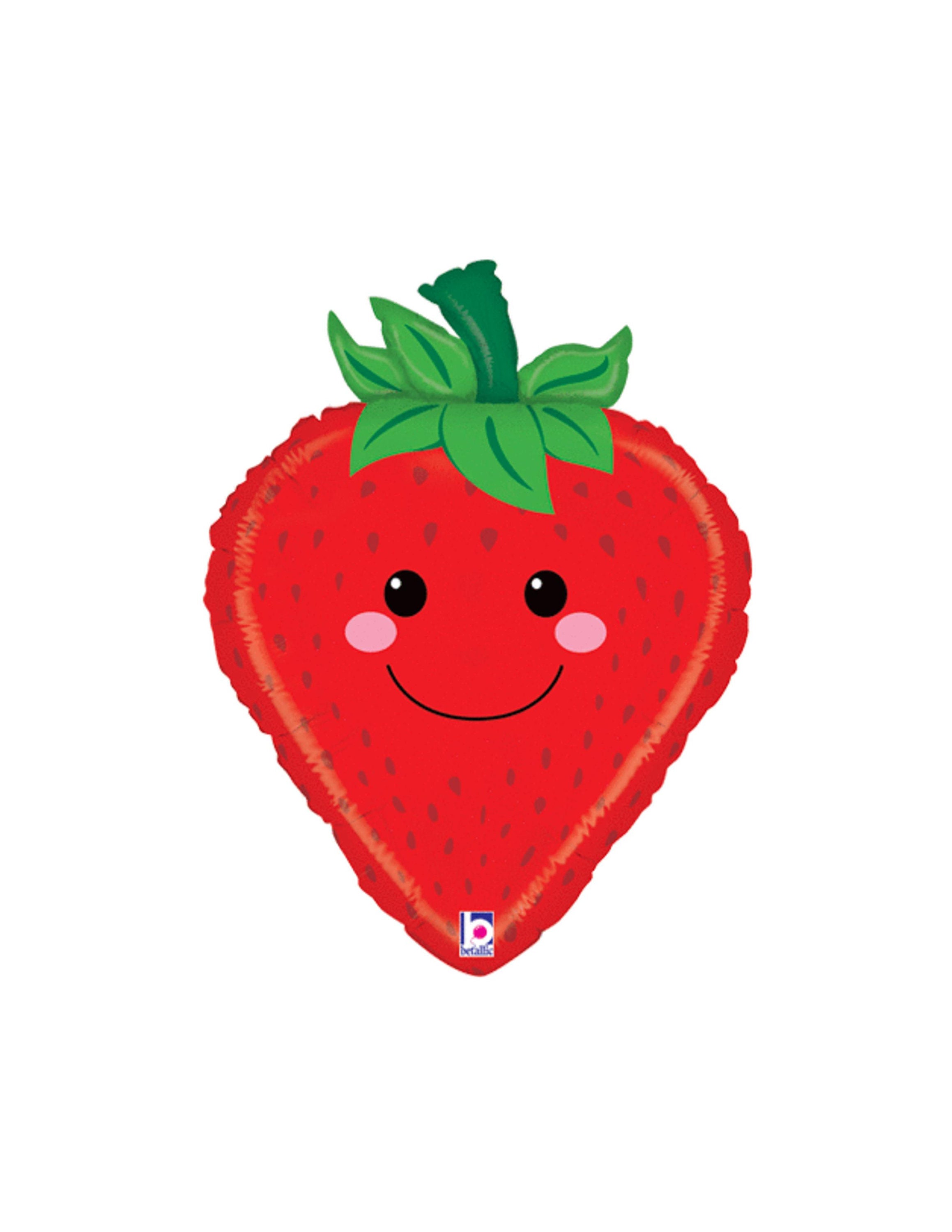 26" Strawberry Balloon - Strawberry Party, Twotti Fruitti Party, Fruit Party, Berry Birthday, Strawberry Birthday, Farmers Market Party