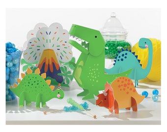 Dinosaur Party Decoration - Dinosaur Birthday Decorations, Dinosaur Decorations, Party Supplies, Birthday Supplies, Table Decorations