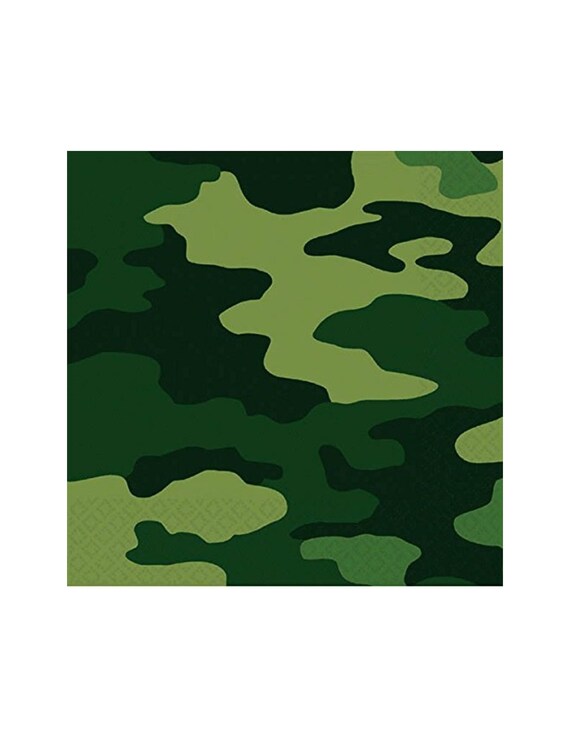 Army Napkins Army Party Supplies Army Party Decorations Etsy