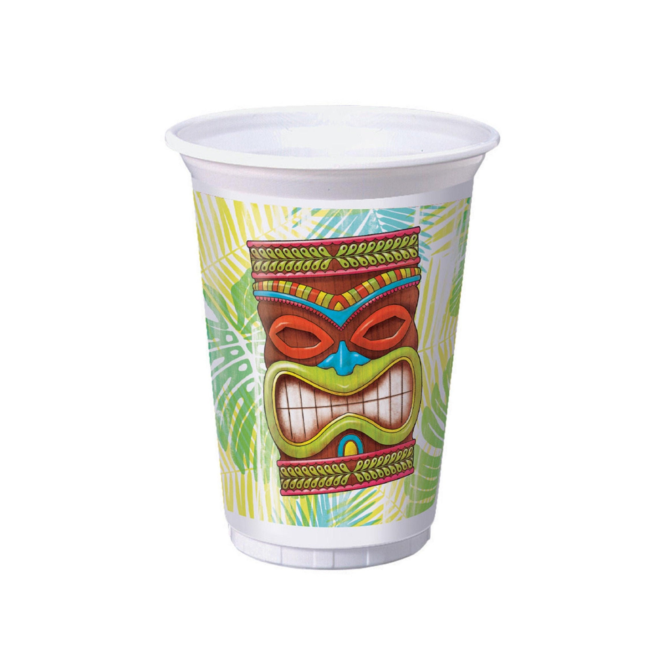 クリアティキカップ パーティー用品 8個 送料無料Tiki グラス ハワイ HAWAII カップ 小物