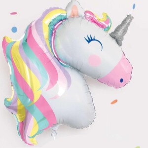 42 Unicorn Balloon Unicorn Party Decorations, Unicorn Party Balloon, Unicorn Birthday Balloon, Pastel Rainbow Party, Unicorn Baby Shower image 2