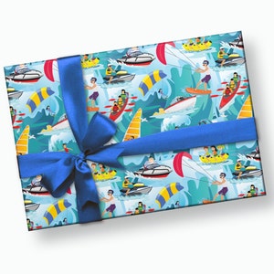 Carta da regalo per la spiaggia - Regali per la nautica, compleanno estivo, regali per kayak, carta da regalo per uomo, carta da regalo per bambini, regali per sci nautico, carta da regalo per l'acqua