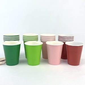 Strawberry Party Cups 24ct - Pink Red & Green Party Supplies, Fruit Birthday Decorations, Berry Baby Shower, Summer Party, Birthday Cups
