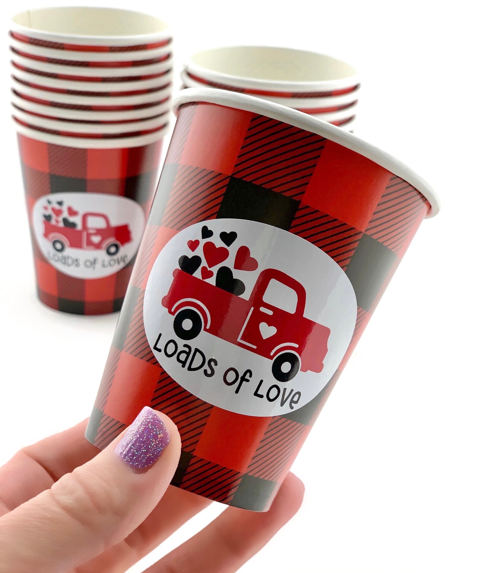 Valentines Day Party Cups Valentines Day Cups Valentines Etsy