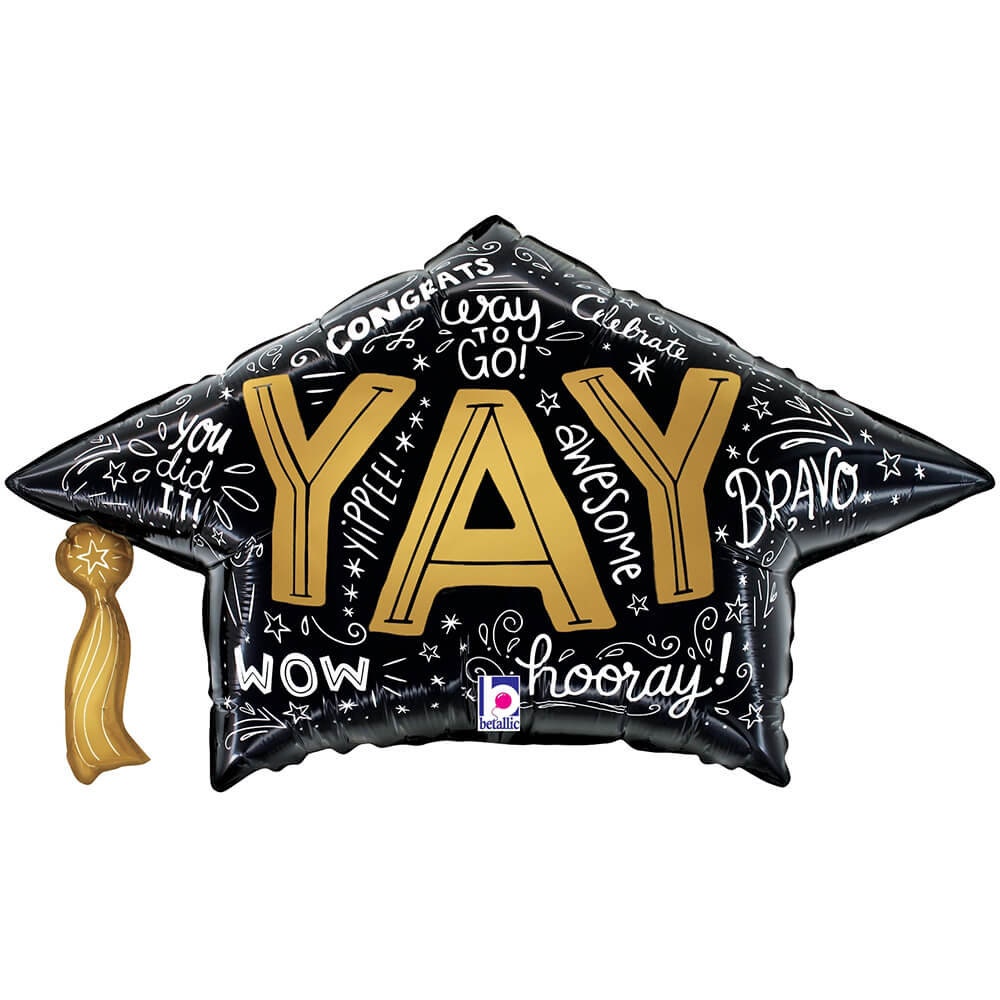 30" Graduation Cap Balloon - Graduation Balloon Decorations, High School Graduation Party, Graduation Party Decorations, College Graduation
