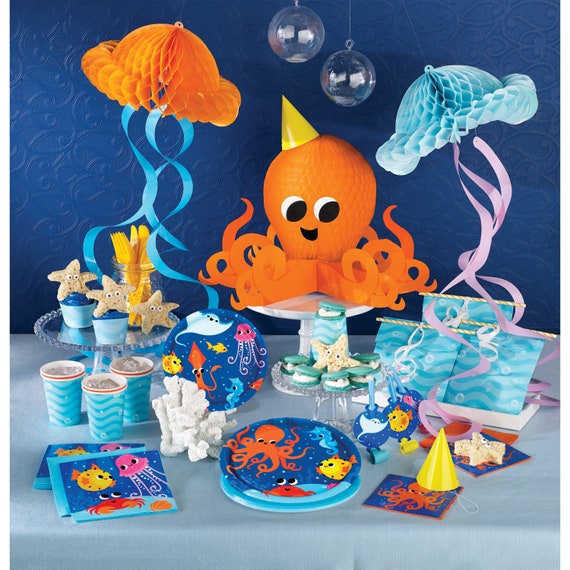 Ocean Party Plates Ocean Birthday, Sea Birthday, Sea Party, Party  Decorations, Birthday Decorations, Ocean Baby Shower, Shower Plates -   UK