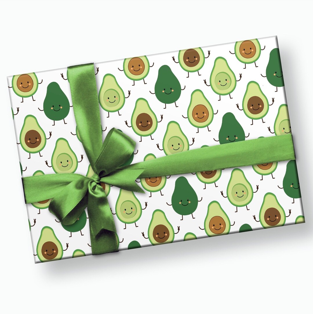 Avocado Wrapping Paper Fiesta Birthday Fiesta Party Etsy