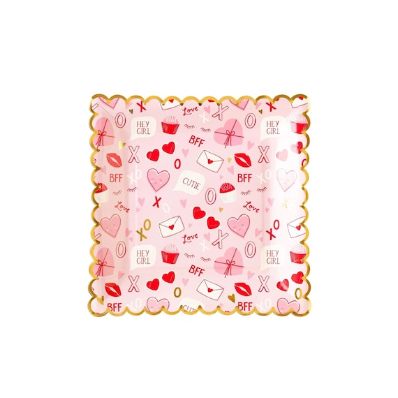 Galentines Square Plate Galentines Square Plate